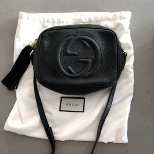 Gucci Soho Disco Bag in Black Leather